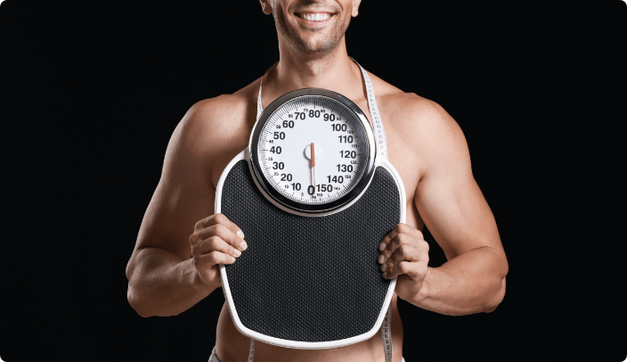 Guy with scales